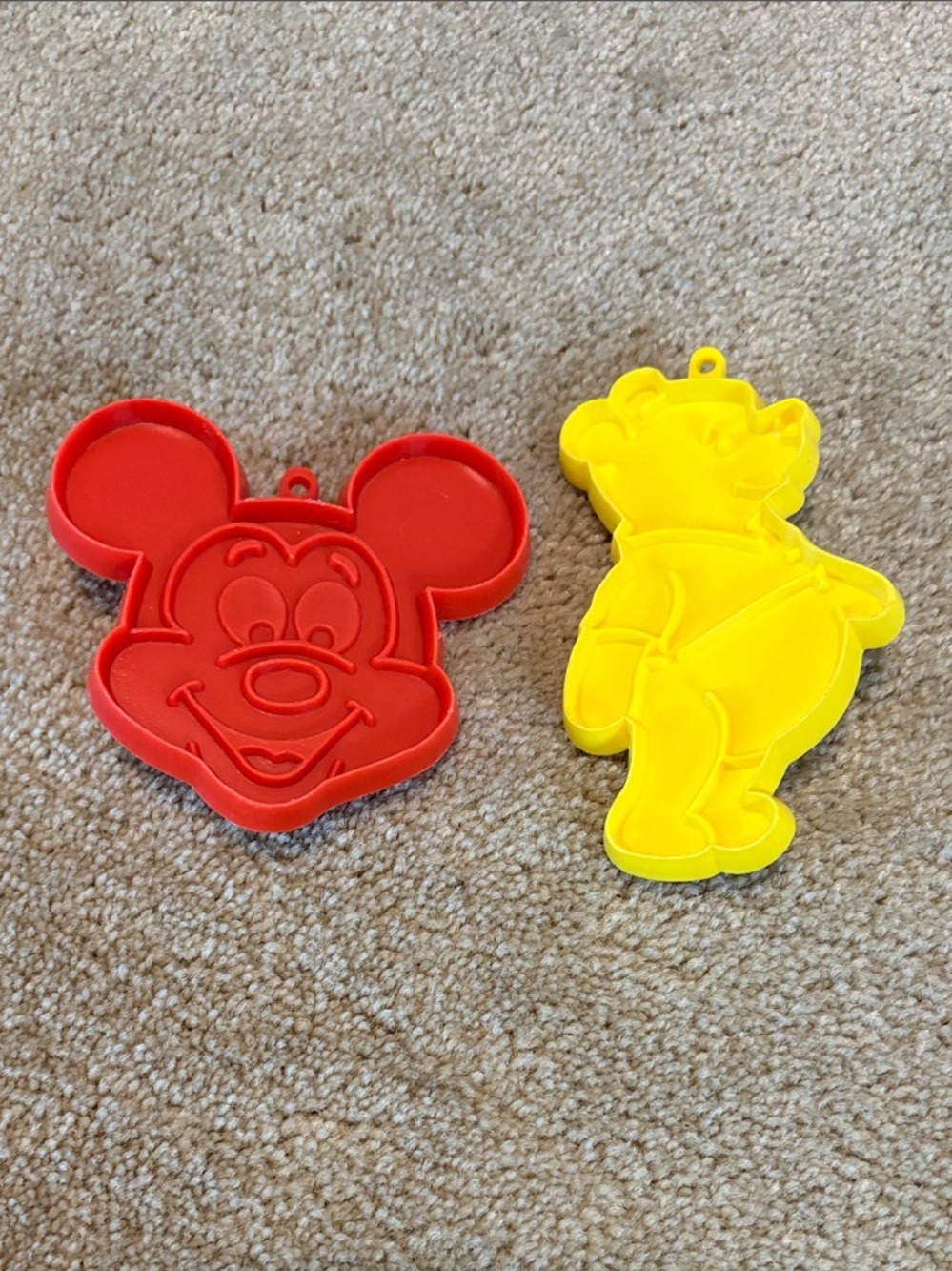Vintage Walt Disney Mickey Mouse & Winnie the Pooh Cookie Cutters